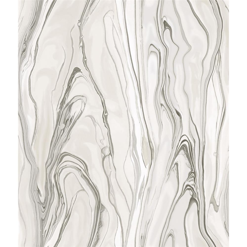 York Wallcoverings CL2573 Impressionist Liquid Marble Wallpaper in Tan