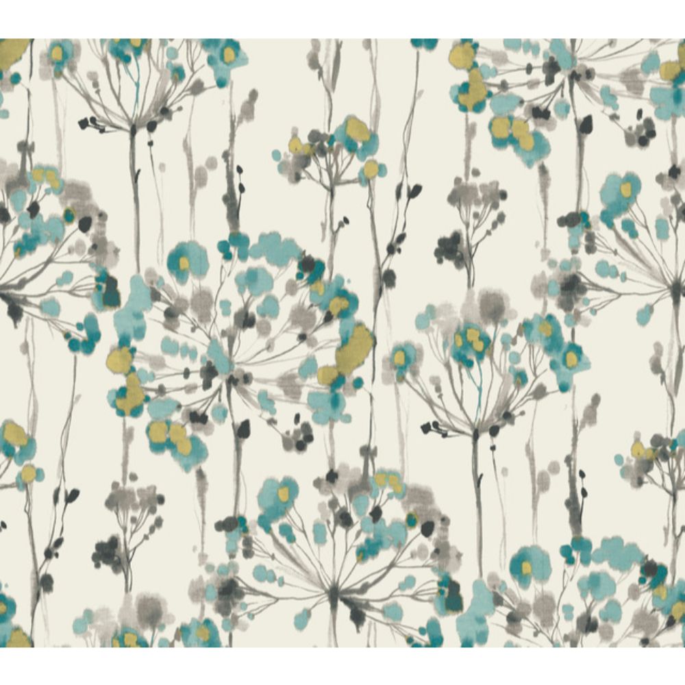 Candice Olson by York Designer Series CN2102 Modern Artisan II Flourish Wallpaper in Turquoise