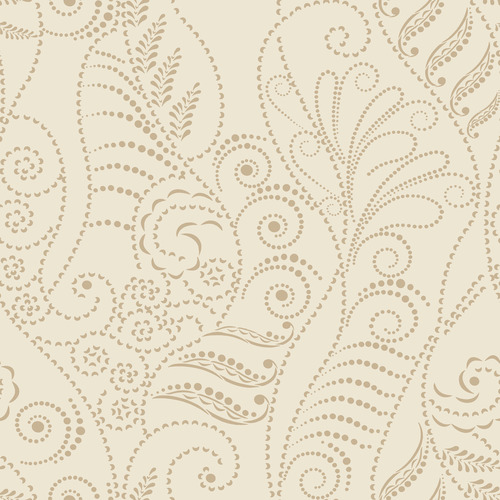 York Designer Series CP1268 Candice Olson Modern Fern Wallpaper - Antique Gold on Cream