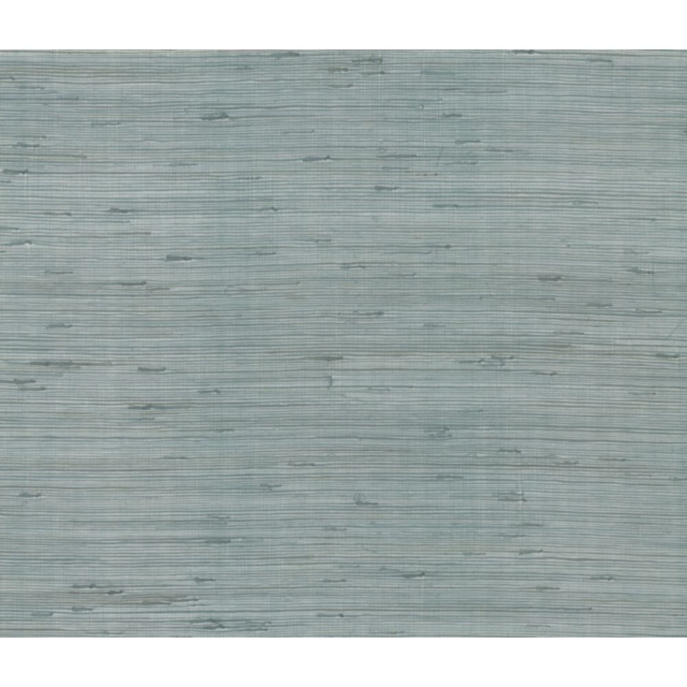 York Designer Series CR9175 Designer Resource Tip Card Shimmering Jute Wallpaper in Silver/aquamarine