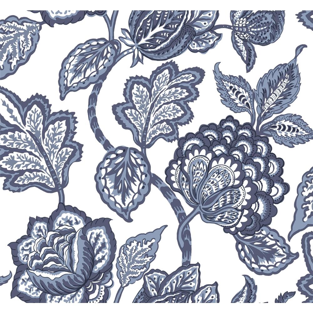 York CY1535 Conservatory White/Blue Midsummer Jacobean Wallpaper