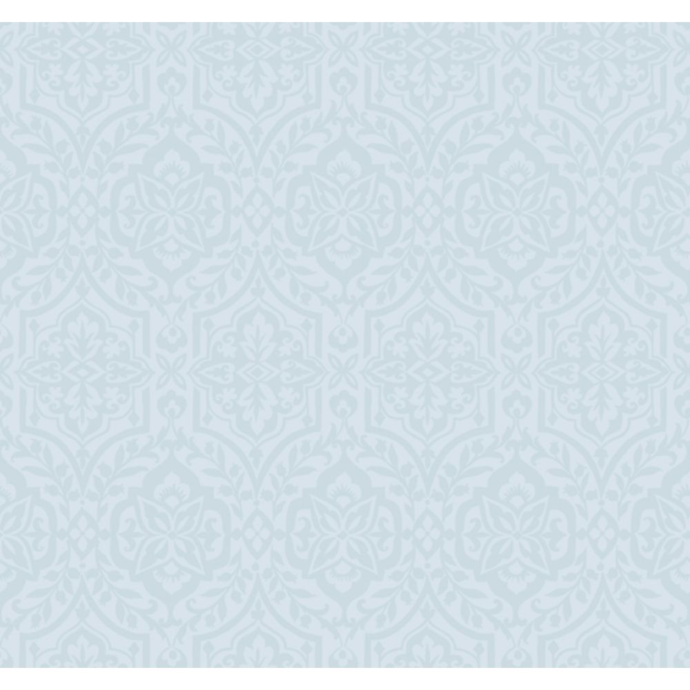 York DM5033 Damask Resource Library Catherdral Damask Wallpaper in Blue