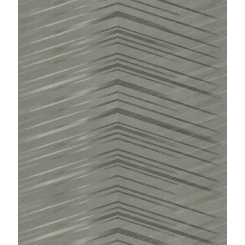 York Designer Series DT5052 Candice Olson After 8 Glistening Chevron Wallpaper in Charcoal
