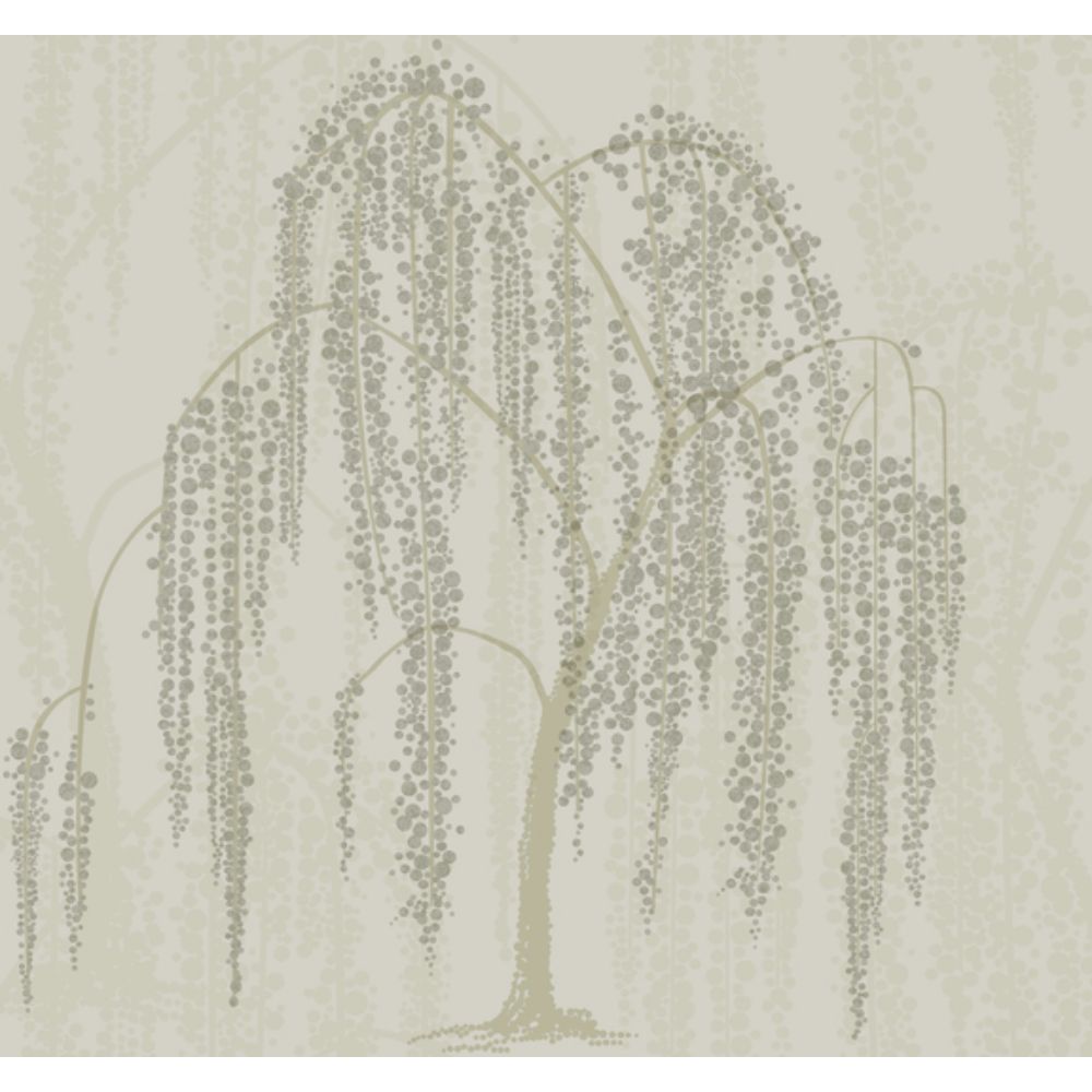 York Designer Series DT5064 Candice Olson After 8 Willow Glow Wallpaper in Light Taupe
