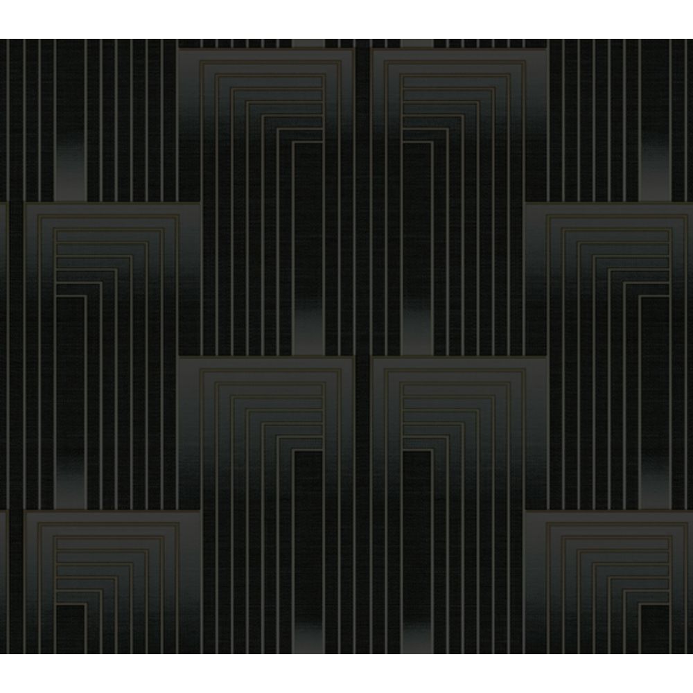 York Designer Series DT5072 Candice Olson After 8 Vanishing Wallpaper in Black/Copper