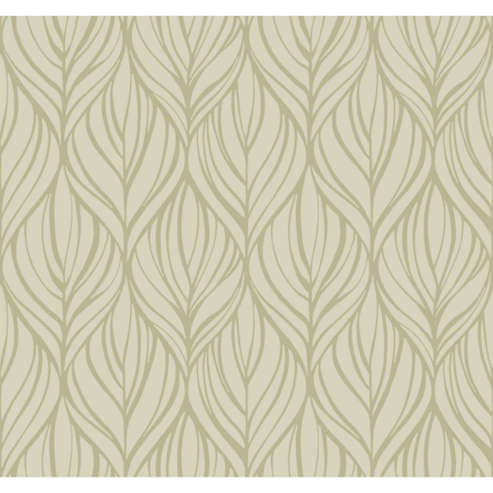 York Designer Series DT5082 Candice Olson After 8 Palma Wallpaper in Taupe/Silver
