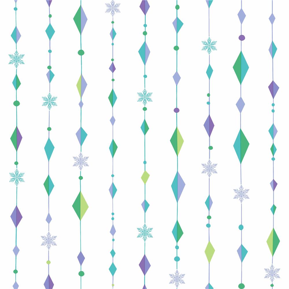 York DY0148 Disney Kids III Disney Frozen Snowflake Diamond Wallpaper