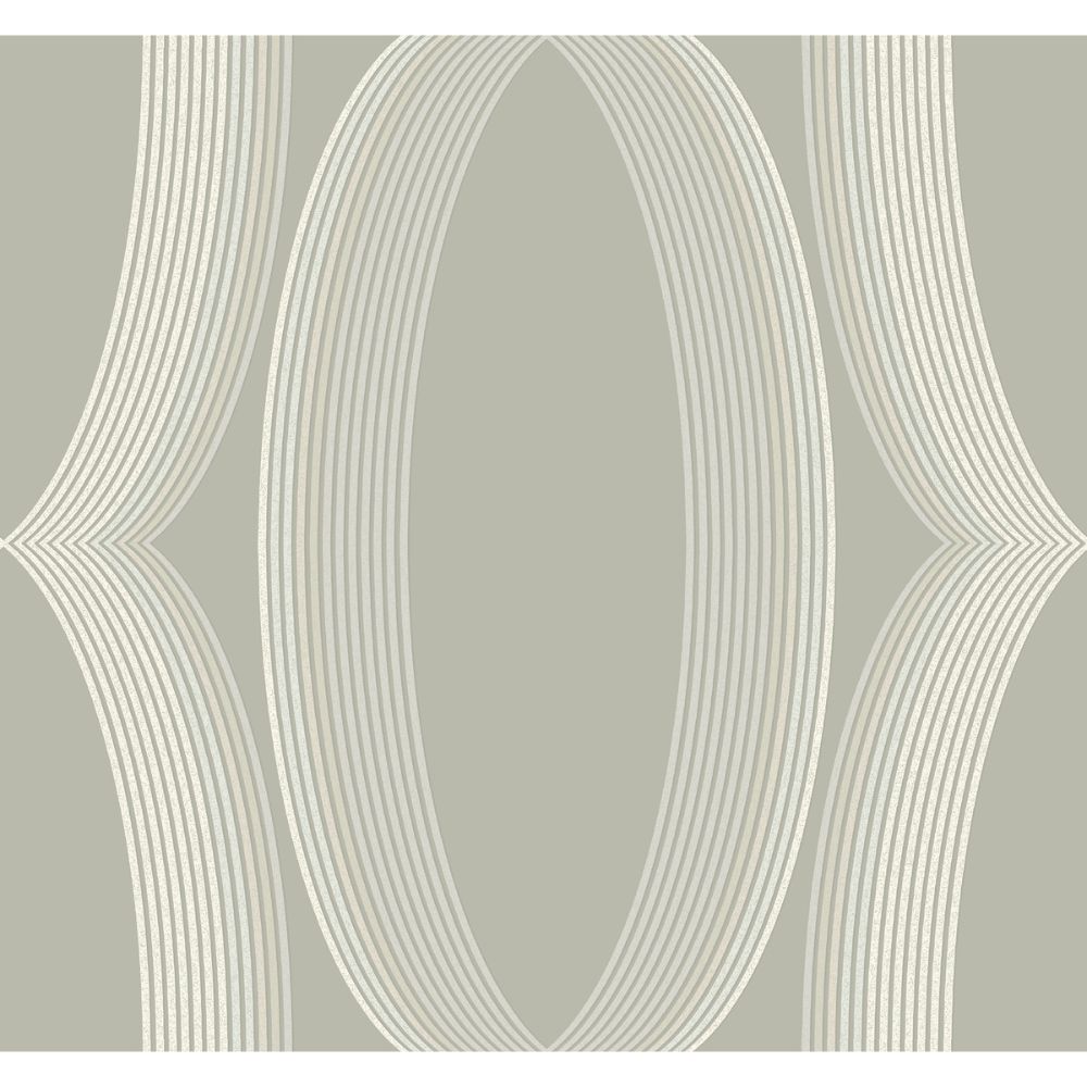 York Designer Series EV3983 Casual Elegance Light Neutral Progression Ogee Wallpaper