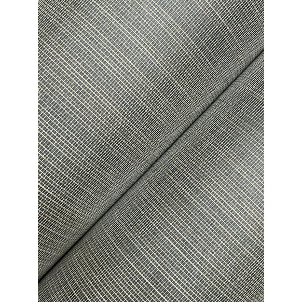 York GL0504GV Grasscloth & Natural Resource Abaca Weave Charcoal Wallpaper