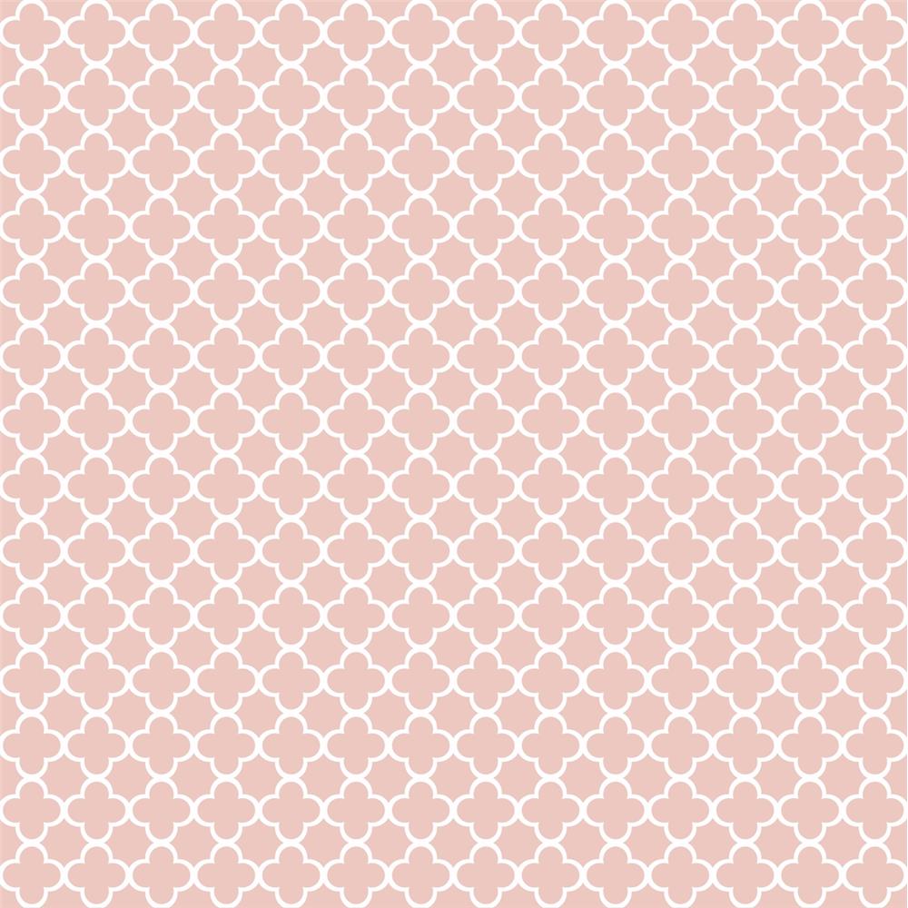 York GM7515 Geometric Resource Library Framework Wallpaper in Pink