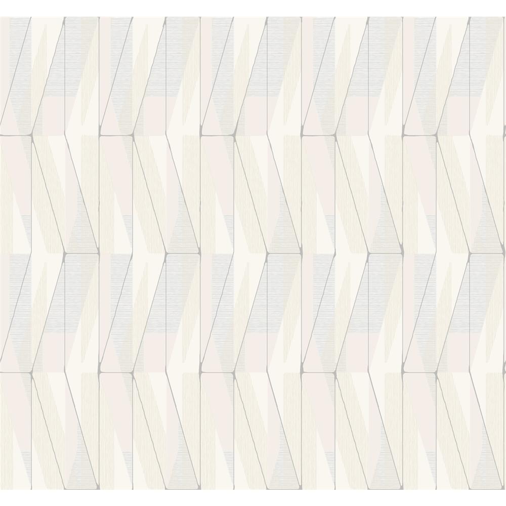 York GM7557 Geometric Resource Library On An Angle Wallpaper in Neutral