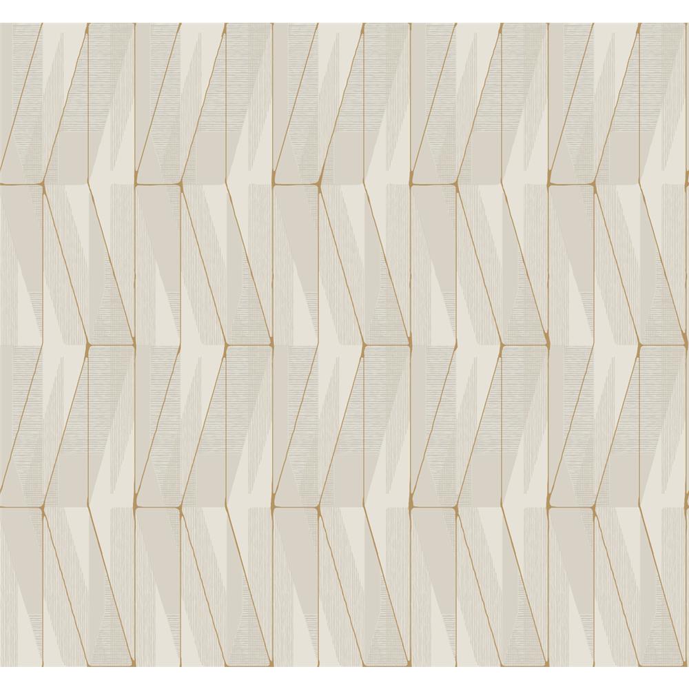 York GM7558 Geometric Resource Library On An Angle Wallpaper in Grey