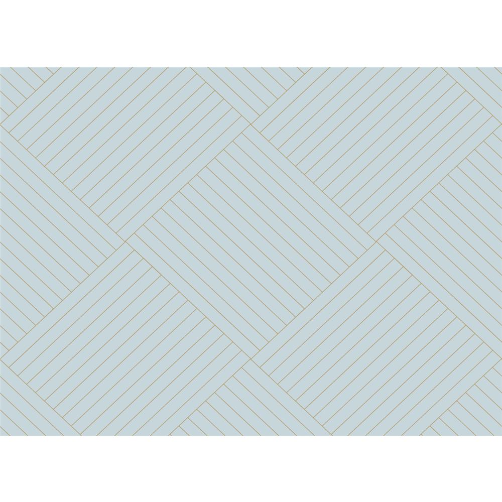 York GM7567 Geometric Resource Library Twisted Tailor Wallpaper in Blue