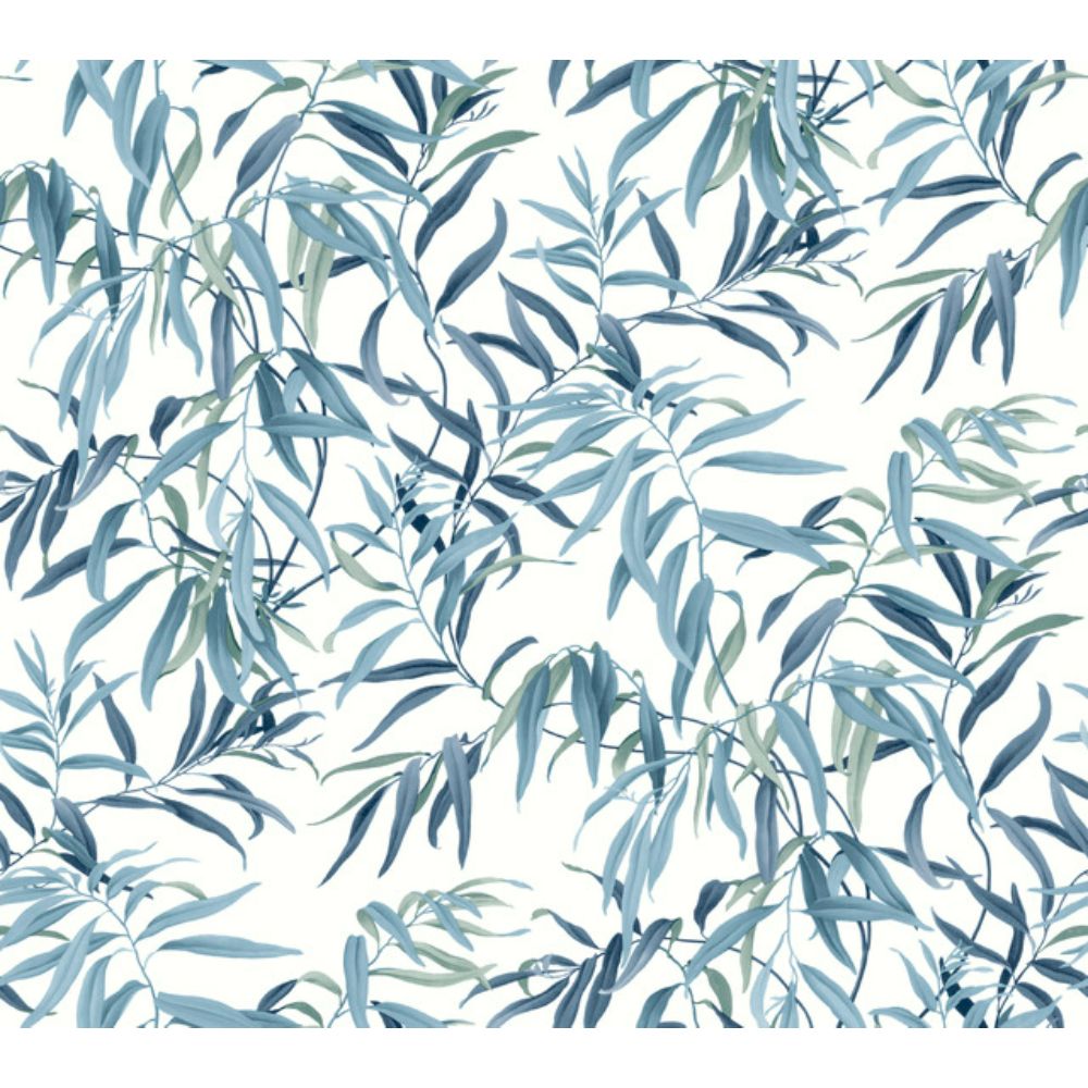 York GO8242 Greenhouse Willow Grove Sky Wallpaper in Blue
