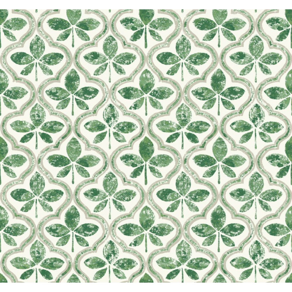 York GO8274 Greenhouse Sevilla Clover Wallpaper in Green