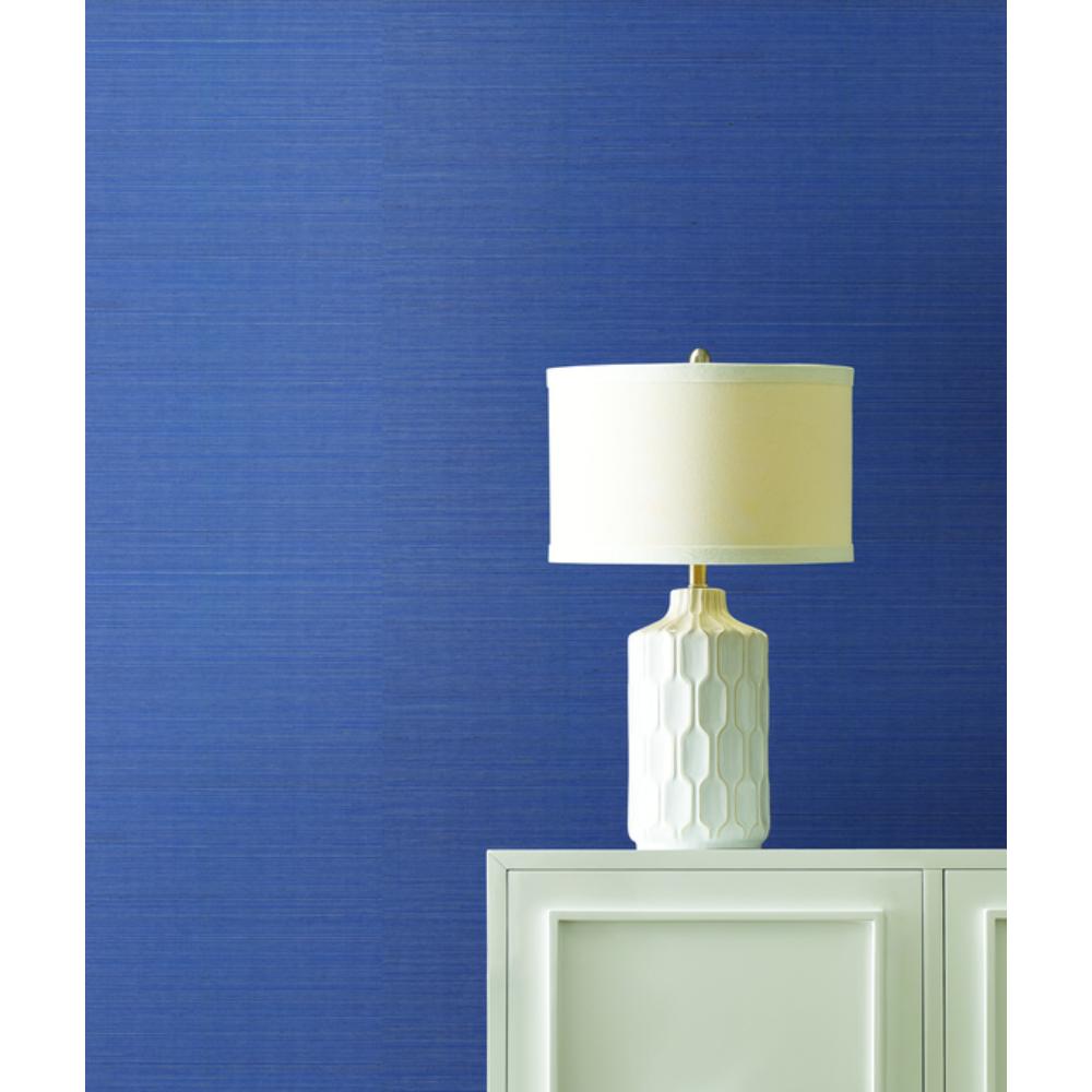 York GV0161NWFD Designer Sisals Fan Deck Maguey Sisal Bluebell Wallpaper