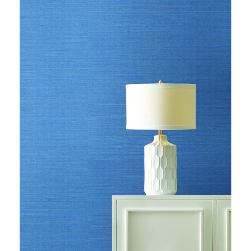 York GV0162NWFD Designer Sisals Fan Deck Maguey Sisal Azure Wallpaper