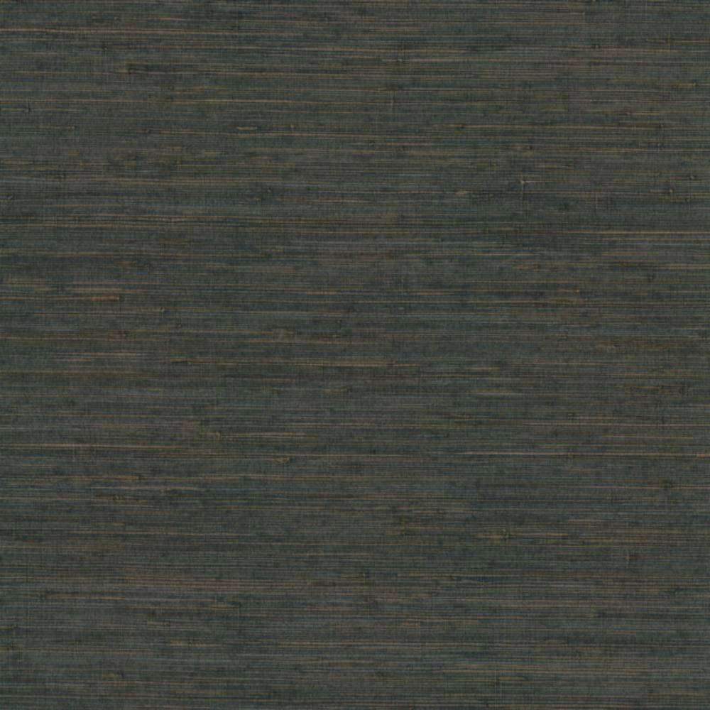 York GV0234 Grasscloth & Natural Resource Knotted Grass Dark Teal Wallpaper