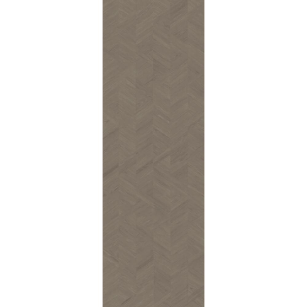 York GV0243 Grasscloth & Natural Resource Interlocking Wood Taupe Wallpaper