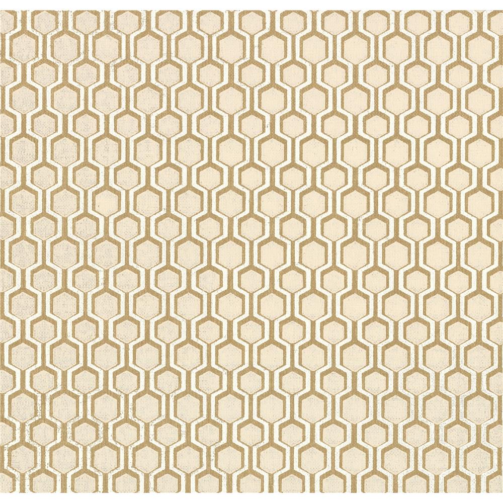 York Designer Series HC7533 Handcrafted Naturals Bee Sweet Wallpaper in Gold