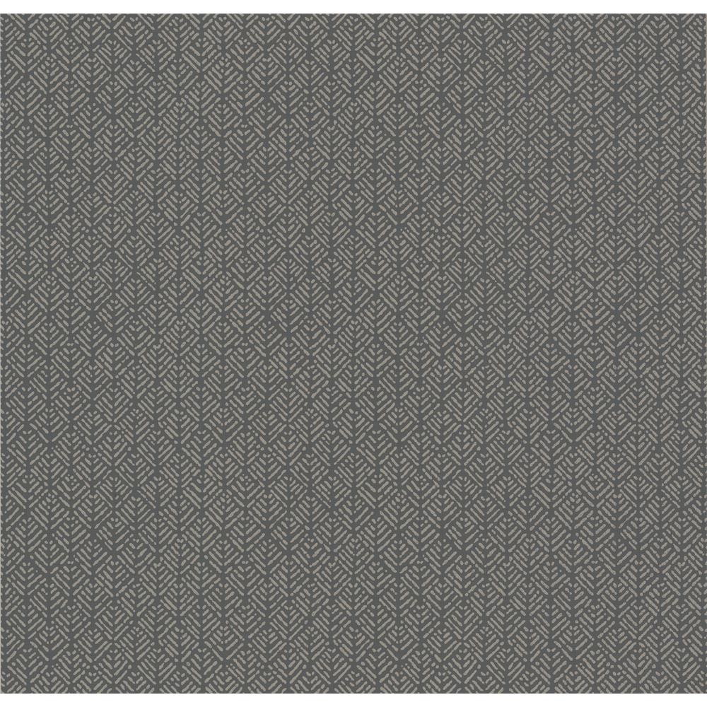 York Designer Series HC7584 Handcrafted Naturals Woven Texture Wallpaper in Grey