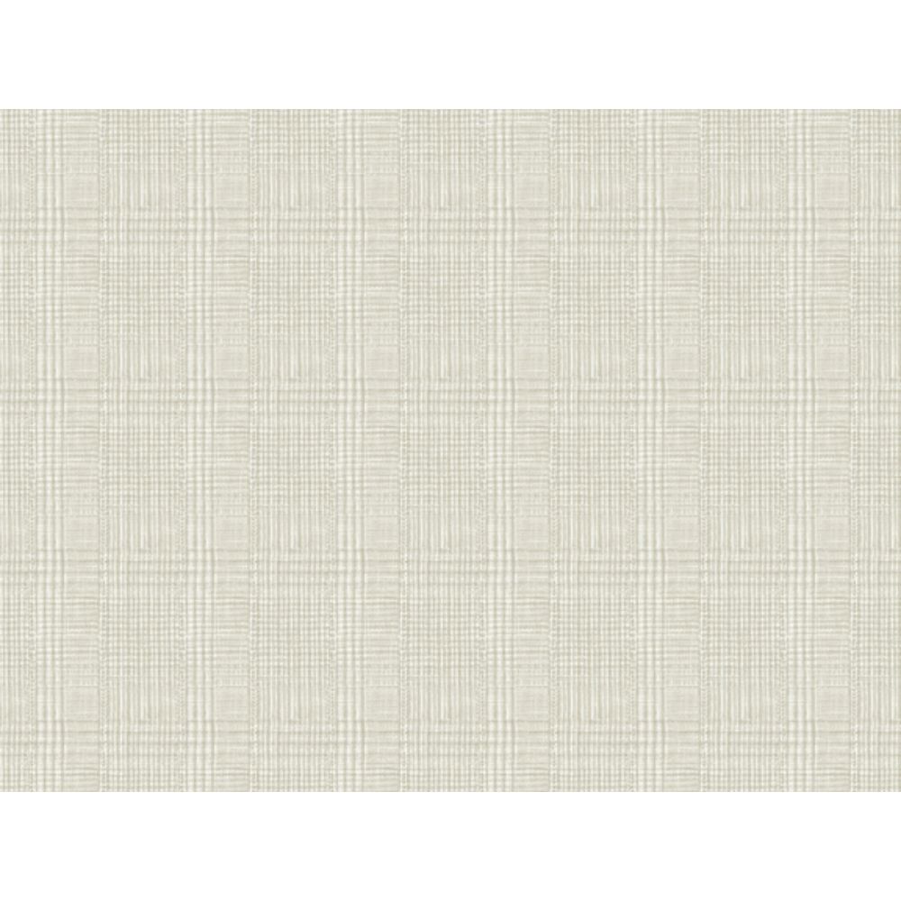 Ronald Redding by York Designer Series HO2169 Traveler Shirting Plaid Wallpaper in Off White