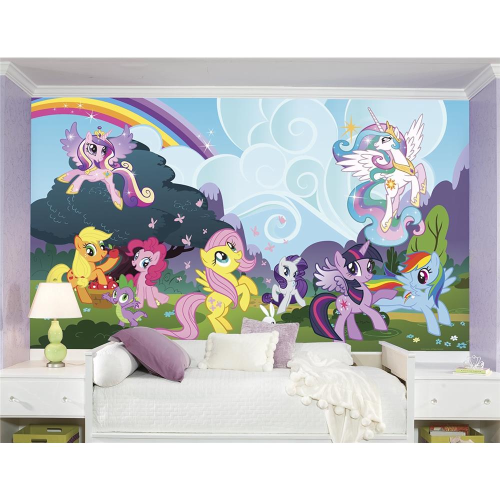 RoomMates by York JL1334M My Little Pony Ponyville Xl Chair Rail Prepasted Mural 6