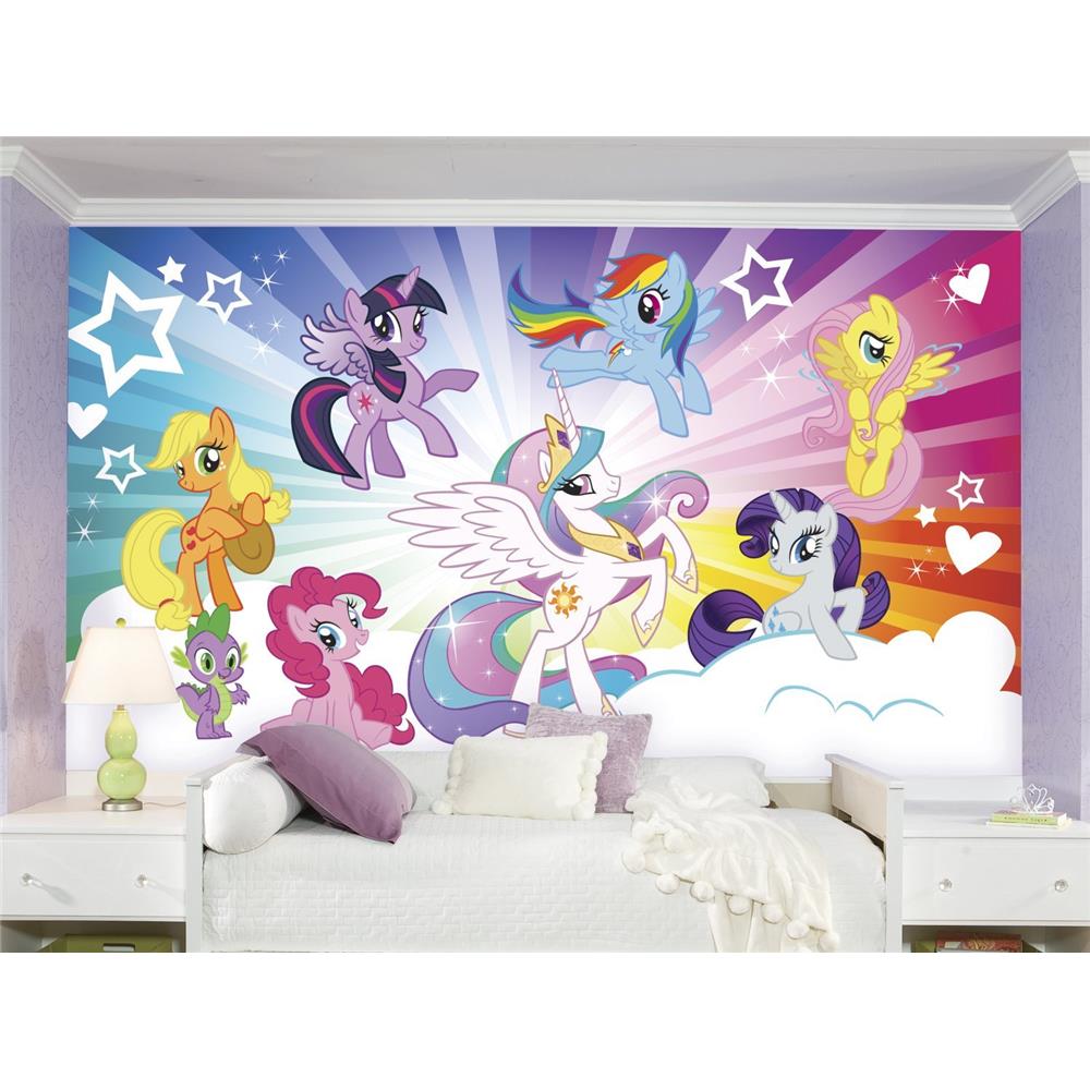 RoomMates by York JL1335M My Little Pony Cloud Xl Chair Rail Prepasted Mural 6