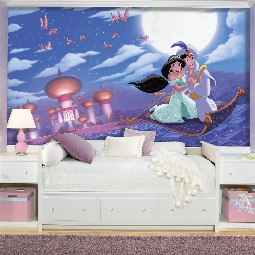 RoomMates by York JL1371M Aladdin "A Whole New World" Xl Chair Rail Prepasted Mural 6