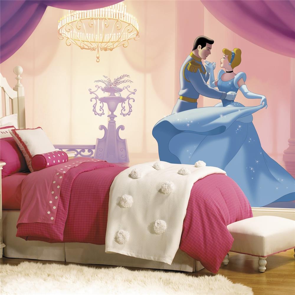 RoomMates by York JL1376M Disney Princess Cinderella "So This Is Love" Xl Chair Rail Prepasted Mural 6
