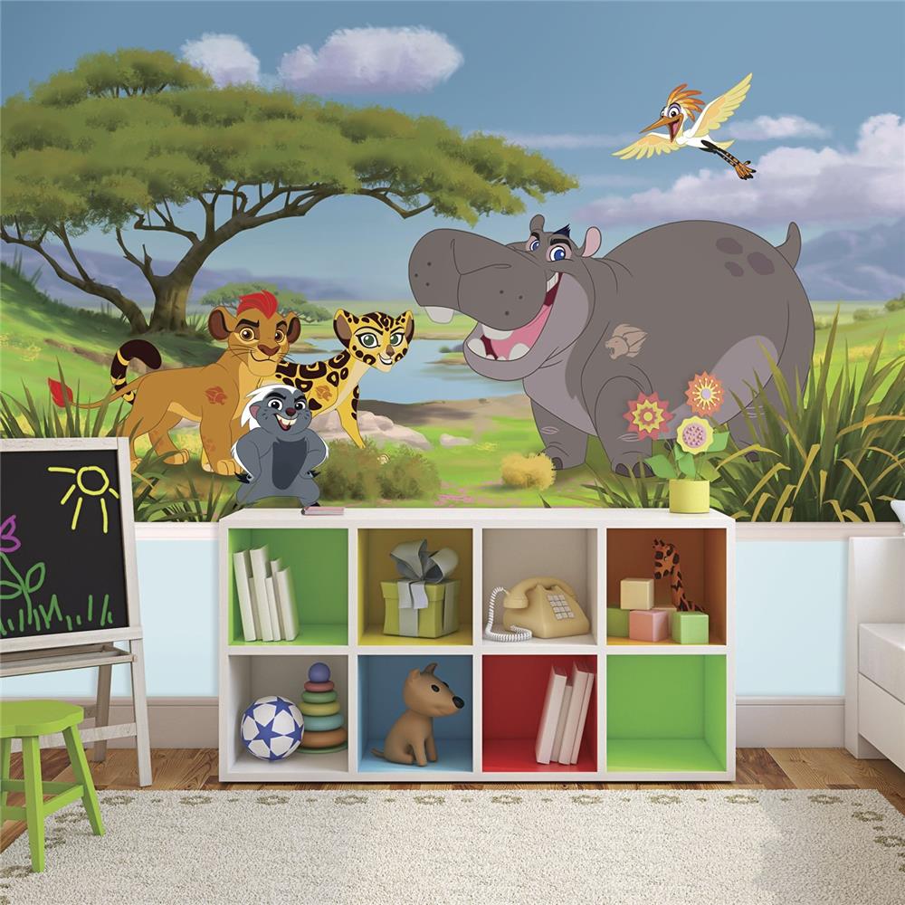 RoomMates by York JL1382M Lion Guard Xl Chair Rail Prepasted Mural 6