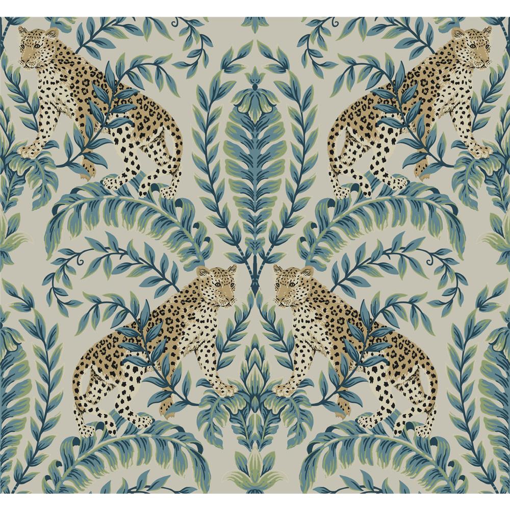 Ronald Redding Designs by York KT2206 Jungle Leopard Wallpaper in Taupe