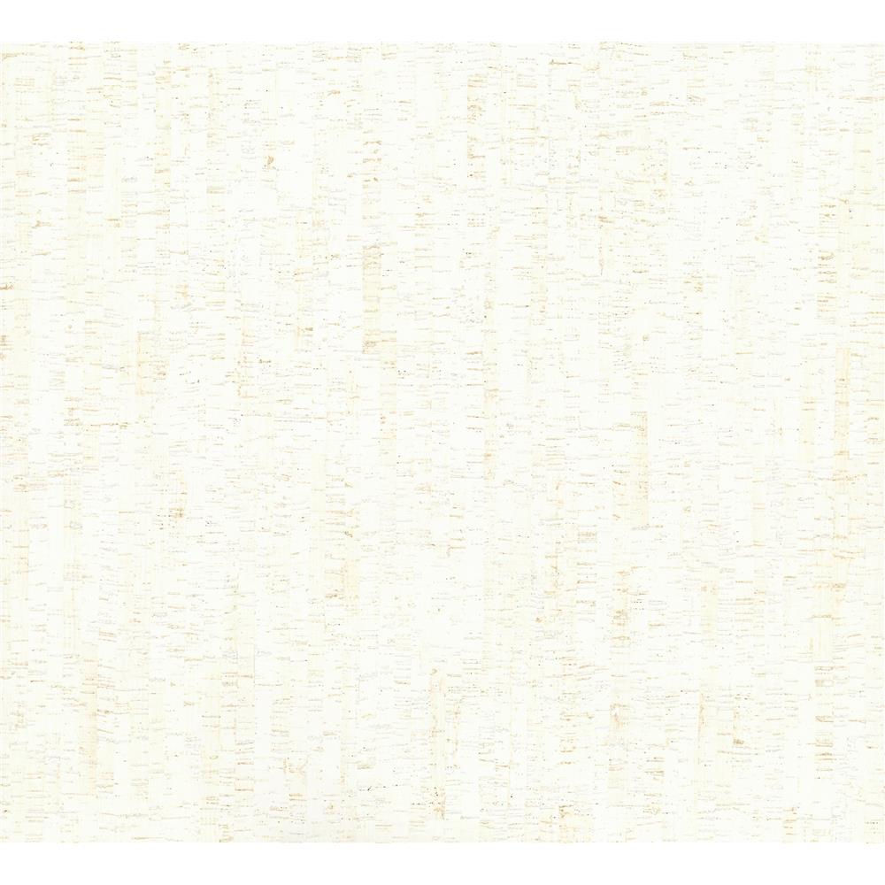 York Designer Series LC7145 Handcrafted Naturals Plain Bamboo Wallpaper in White