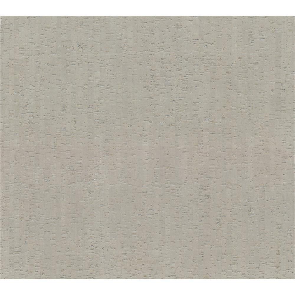 York Designer Series LC7147 Handcrafted Naturals Plain Bamboo Wallpaper in Silver