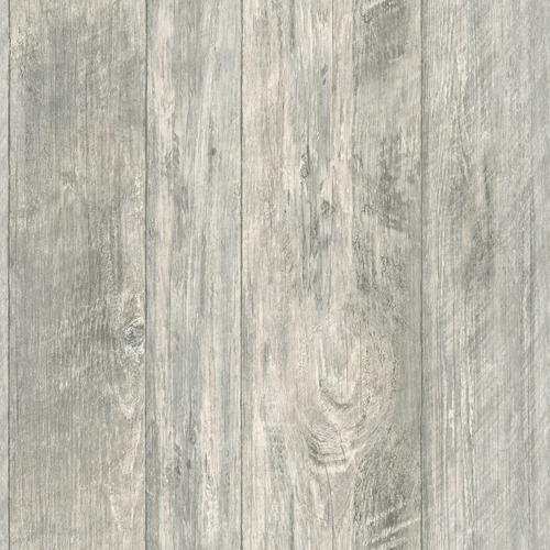 Inspired by Color by York Wallcoverings LG1321 Grey Rough Cut Lumber Wallpaper