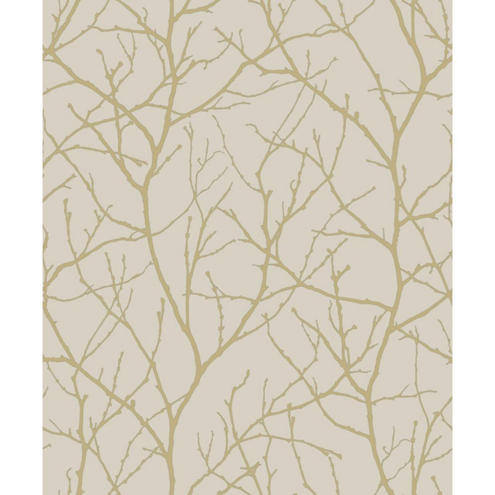 York MD7122 Modern Metals Second Edition Beige & Gold Trees Silhouette Wallpaper