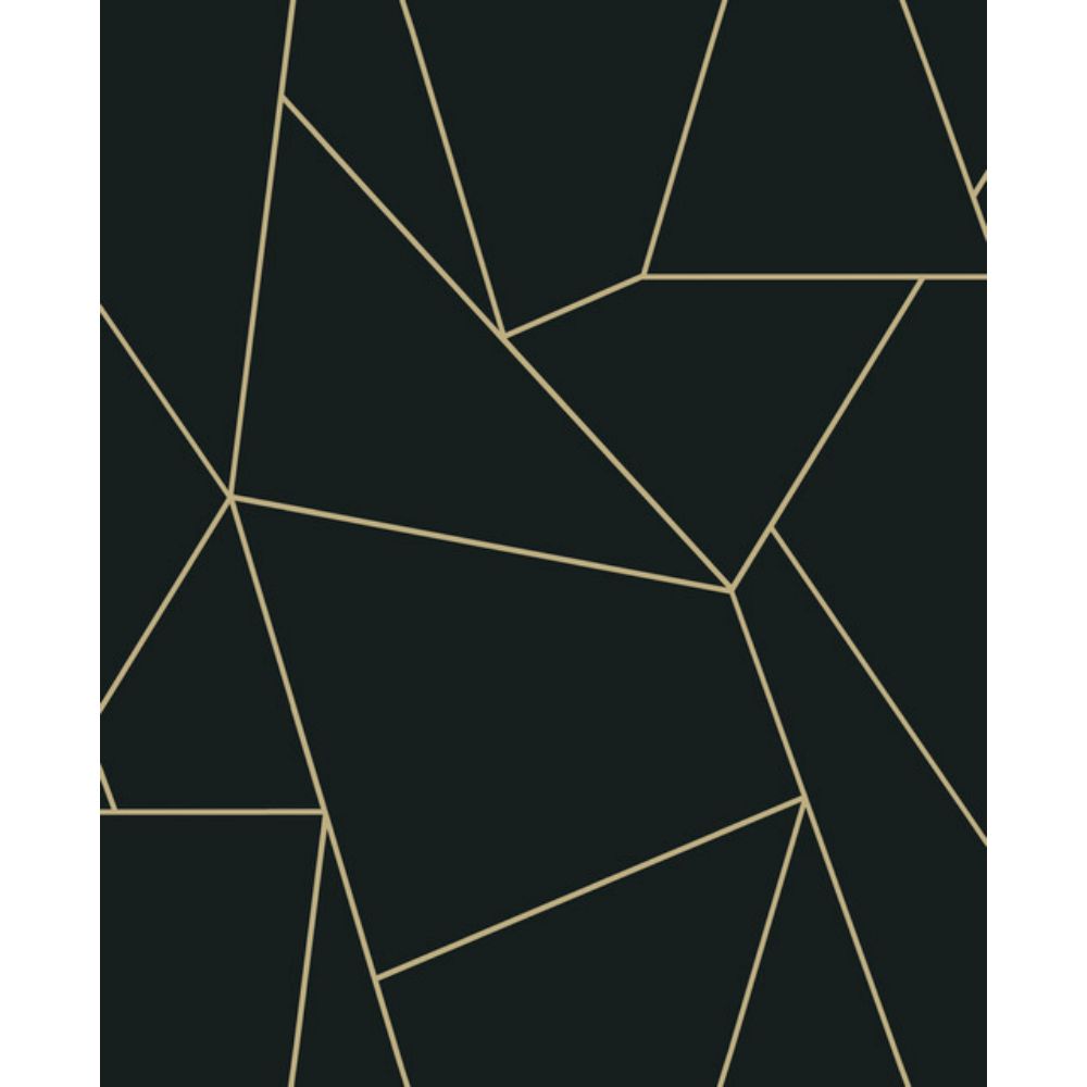 York MD7181 Modern Metals Second Edition Black & Gold Nazca Wallpaper