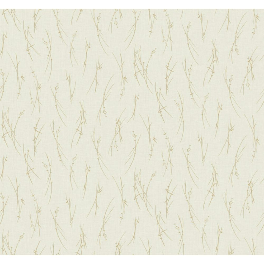 York MD7192 Modern Metals Second Edition Cream & Gold Sprigs Wallpaper