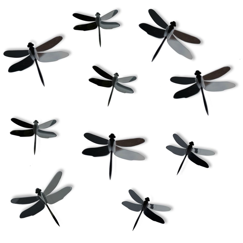 RoomMates by York MIR4611SCS 3d Gray Dragonflies Peel & Stick Mirrors