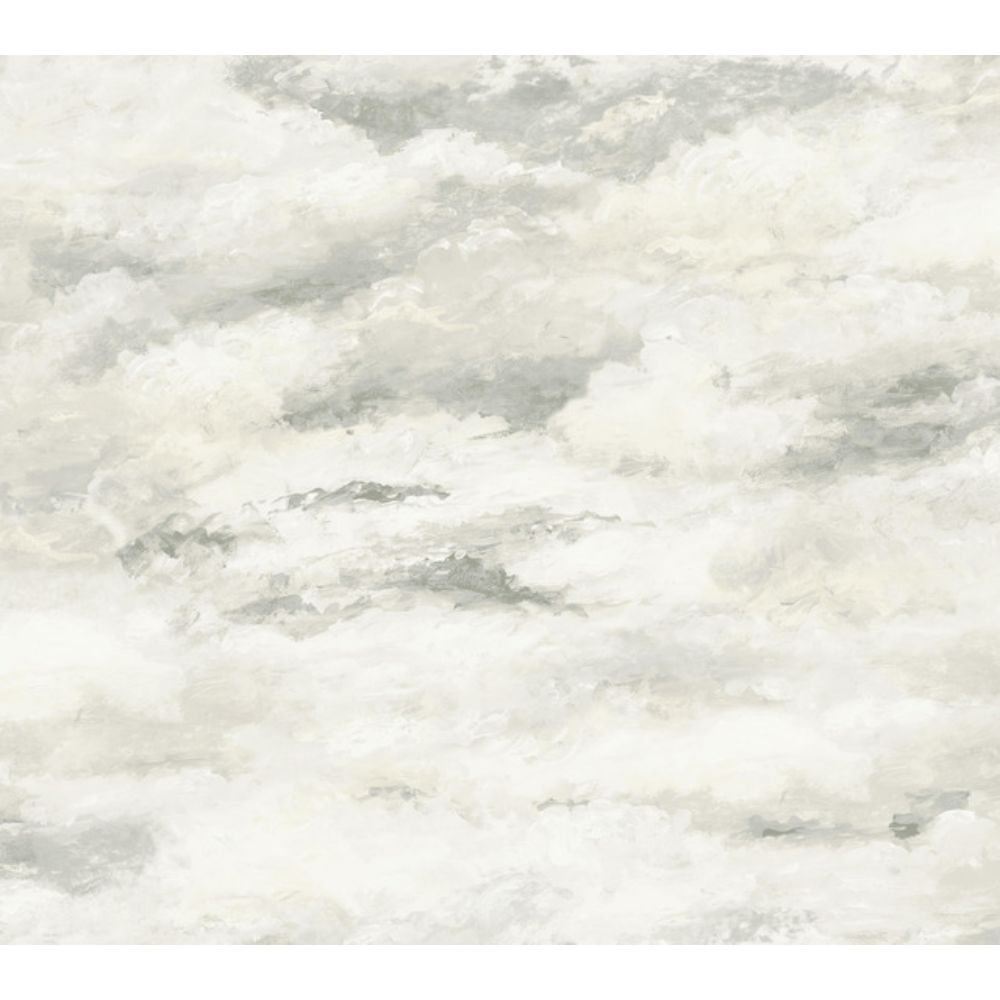 York MN1810 Mediterranean Plein Air Wallpaper in Tan/Gray