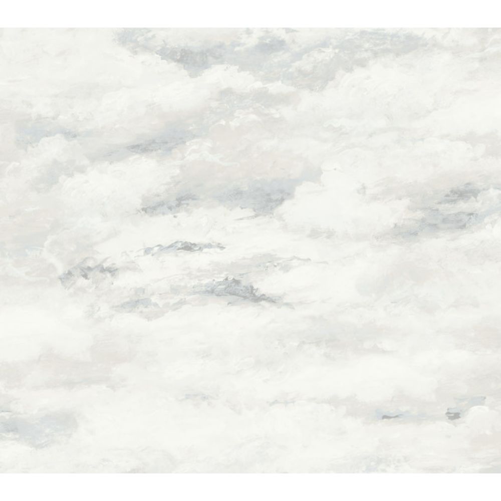 York MN1811 Mediterranean Plein Air Wallpaper in Beige/Gray