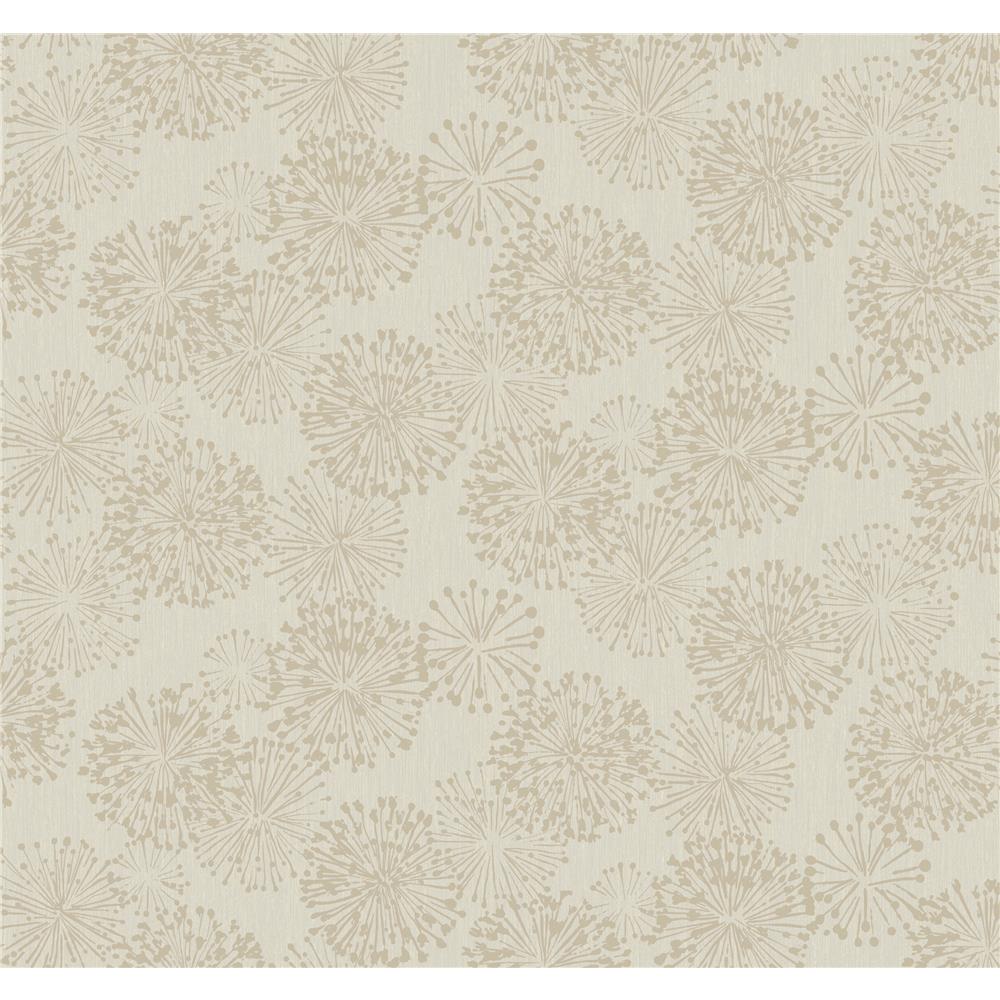 Candice Olson by York NA0579 Grandeur Wallpaper in Taupe