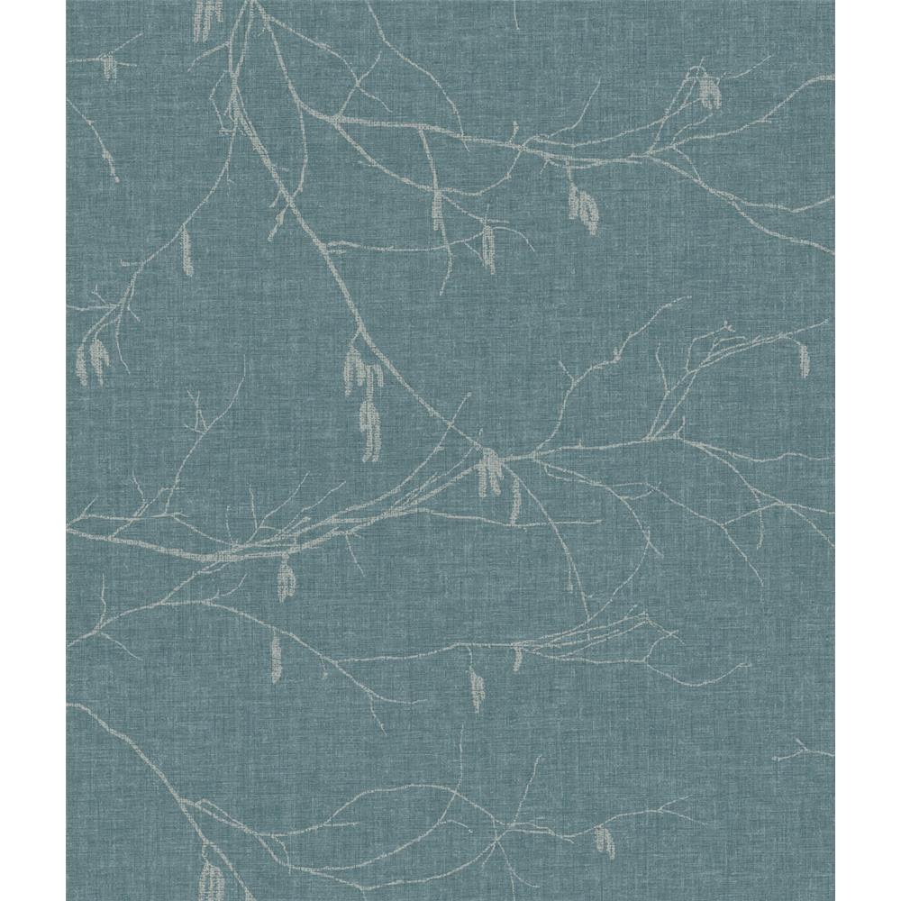 York Wallcoverings NR1527 Norlander Winter Branches Wallpaper in Blues