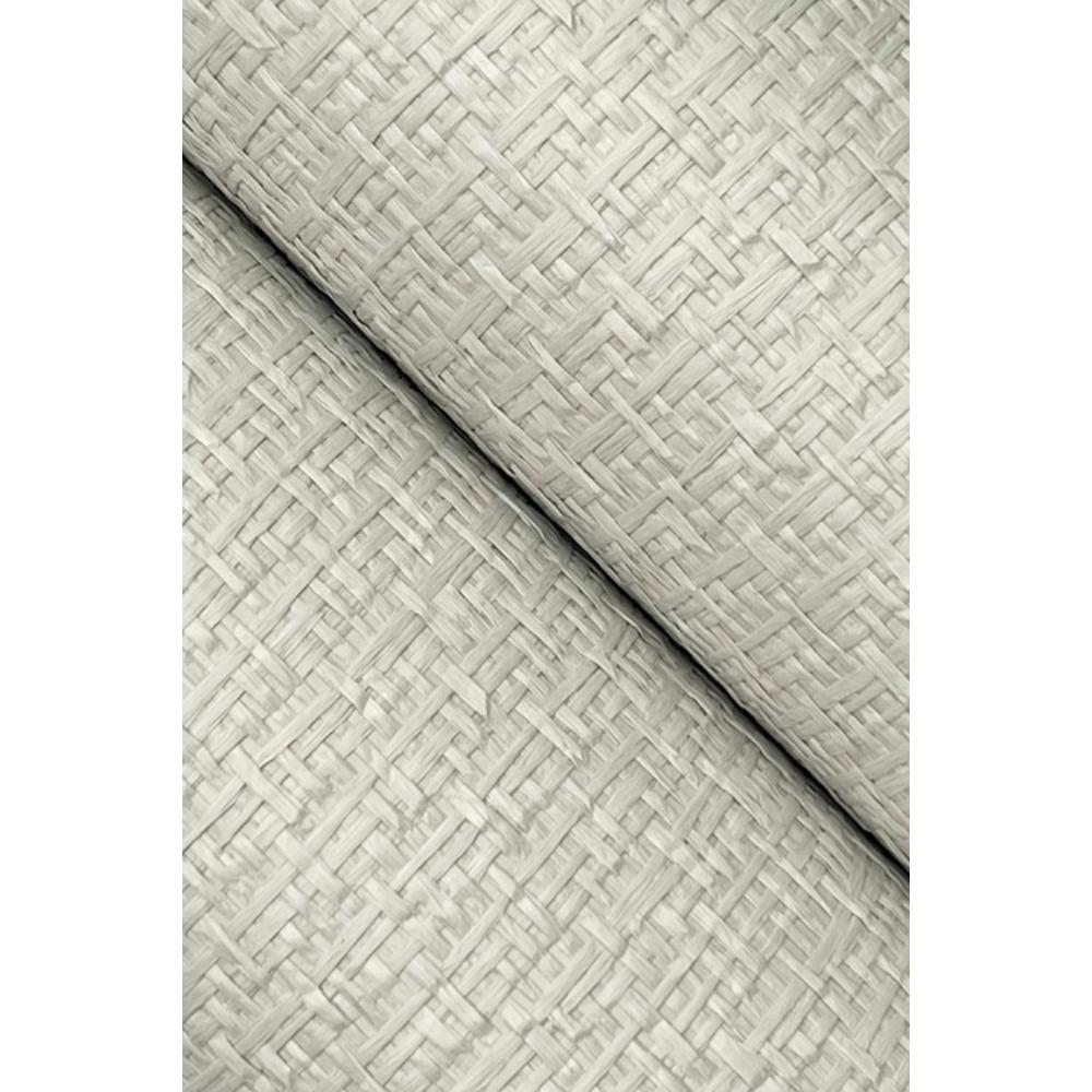 York OG0525GV Grasscloth & Natural Resource Tatami Weave Pale Grey Wallpaper