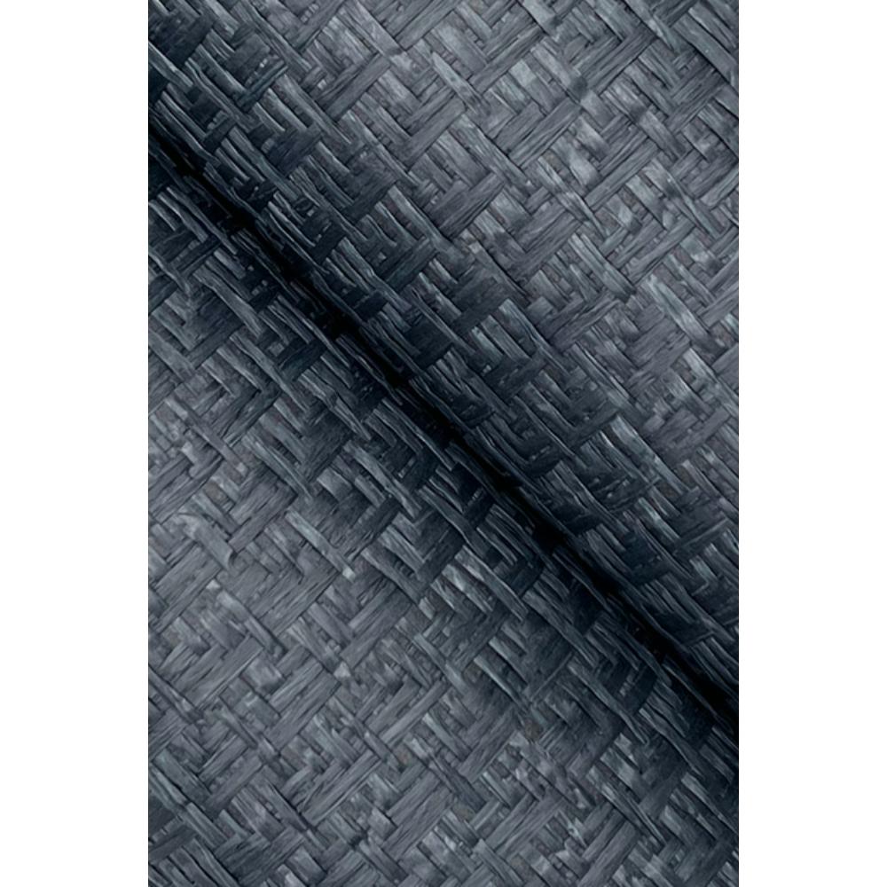 York OG0529GV Grasscloth & Natural Resource Tatami Weave Navy Wallpaper