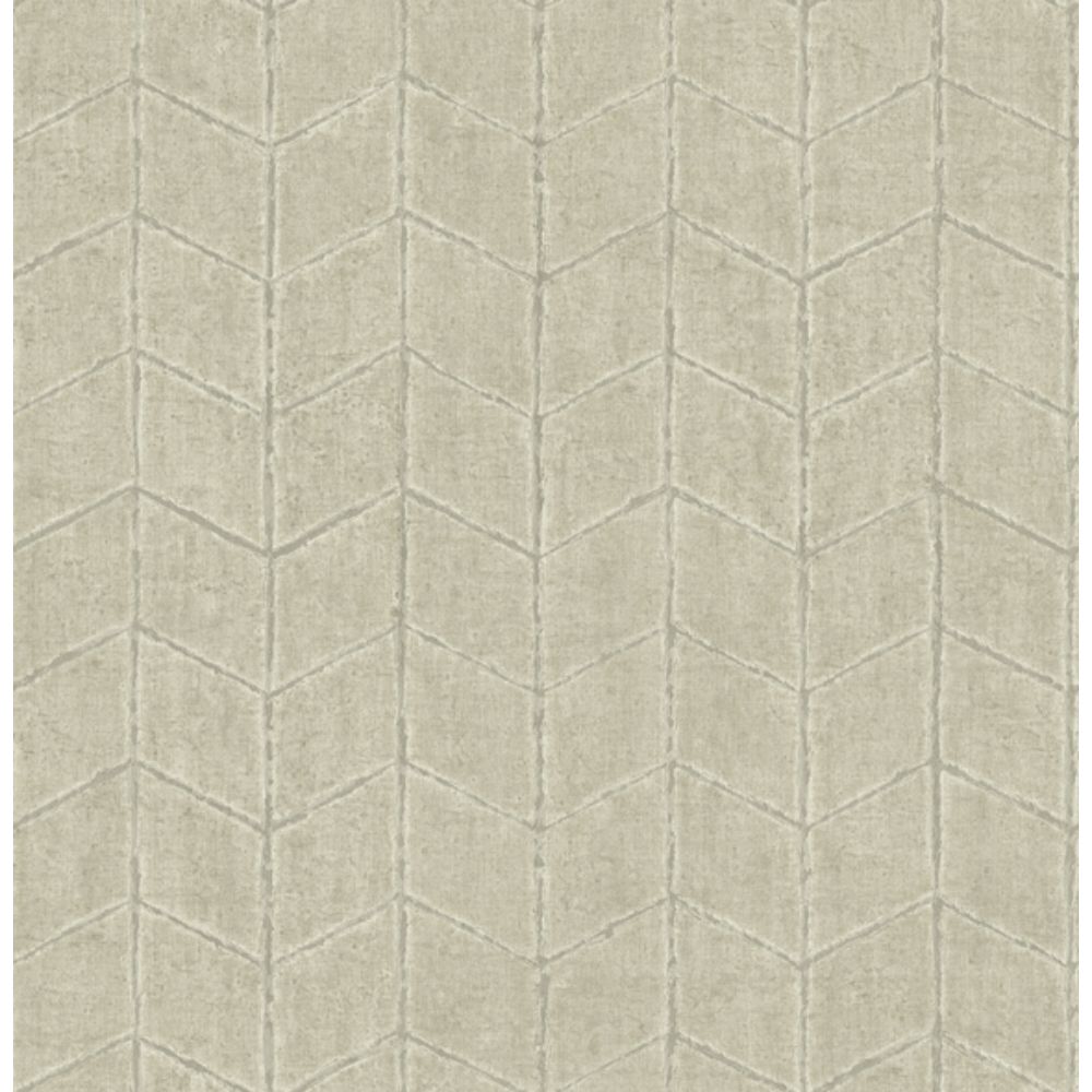 York OI0643 New Origins Taupe Flatiron Geometric Wallpaper