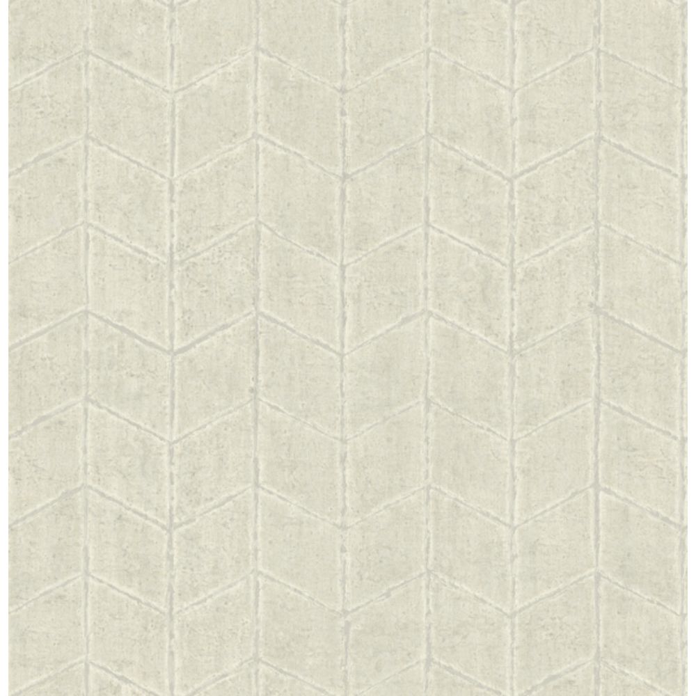 York OI0644 New Origins Pearl Grey Flatiron Geometric Wallpaper