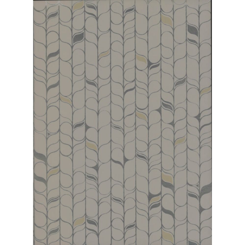 York Designer Series OS4204 Modern Nature 2nd Edition Perfect Petals Wallpaper in Off White/Silver