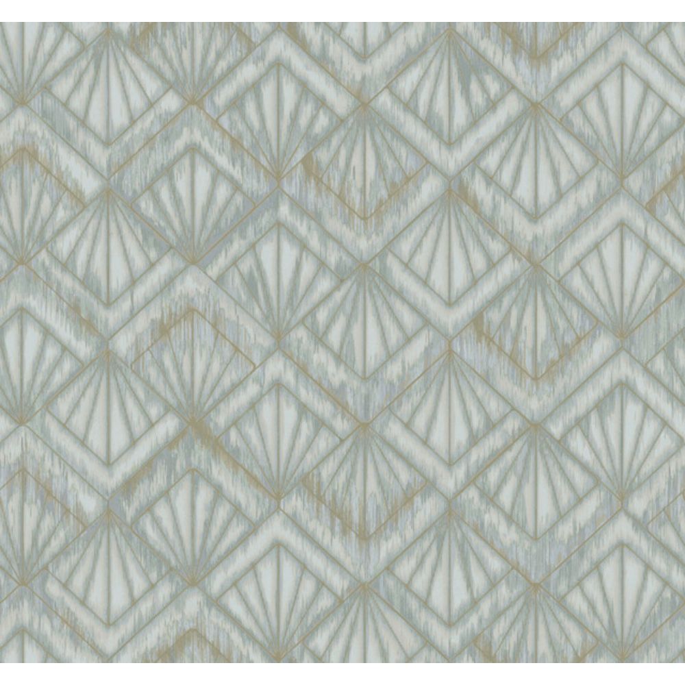 York Designer Series OS4274 Modern Nature 2nd Edition Modern Shell Wallpaper in Blue/Gray