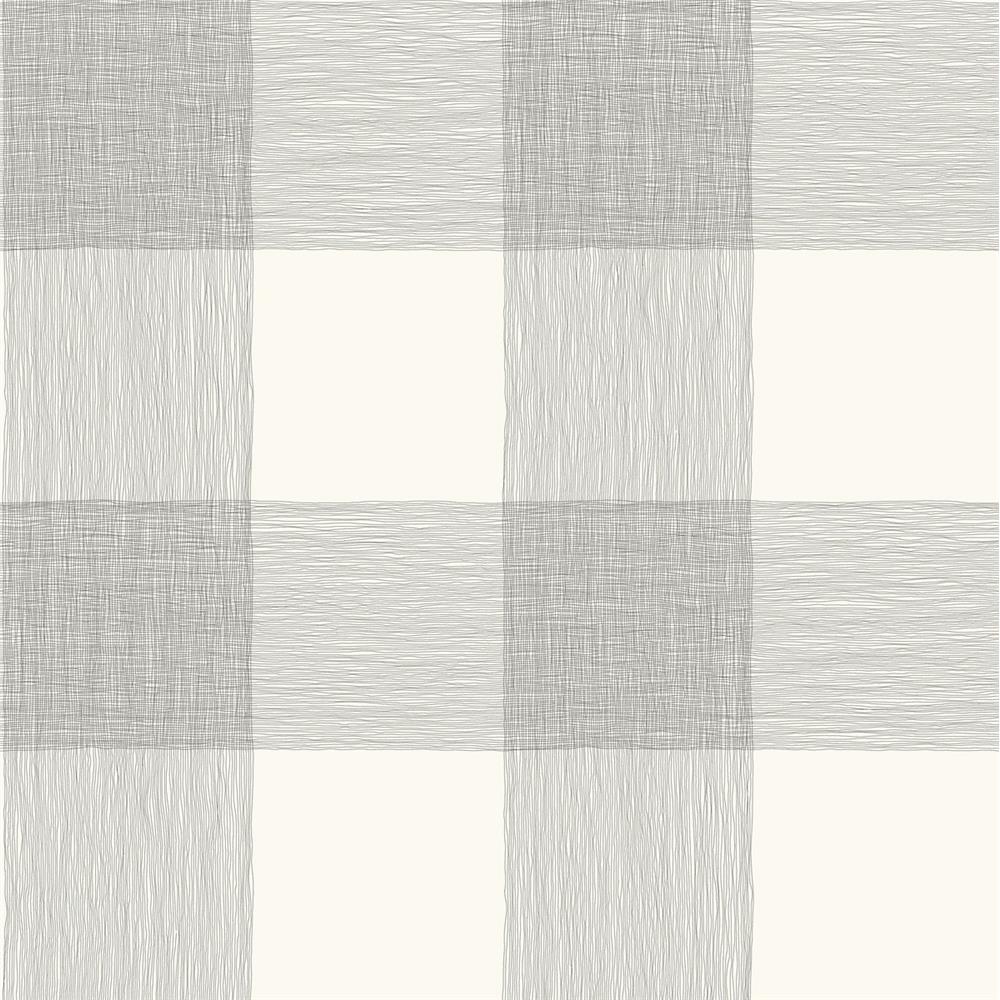 York Designer Series Magnolia Home by Joanna Gaines PSW1000RL Common Thread wallpaper in Black on White